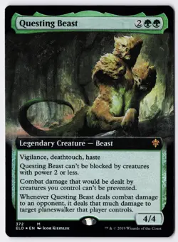 Questing Beast - Foil - Extended Art - MTG Throne of Eldraine - RareCo - Image 1