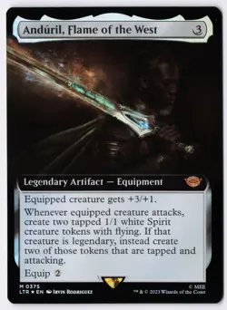 Anduril, Flame of the West - Foil - Extended Art - MTG Universes Beyond: LOTR - Image 1