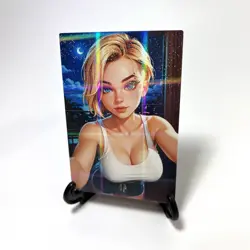 Spider-Verse Gwen Stacy Sexy Anime Waifu Girl Goddess Story Holo Paper Art Card - Image 2