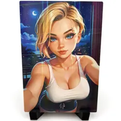 Spider-Verse Gwen Stacy Sexy Anime Waifu Girl Goddess Story Holo Paper Art Card - Image 3