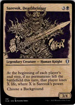 MTG Sarevok, Deathbringer (Showcase) Battle for Baldur's Gate Uncommon #391 - Image 1