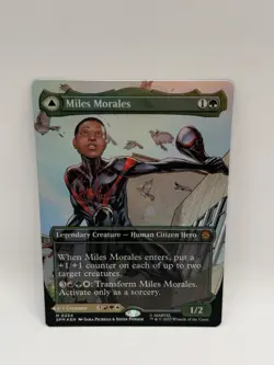 Marvel's Spider-Man Foil Magic the Gathering Miles Morales Borderless Card 0234 - Image 1
