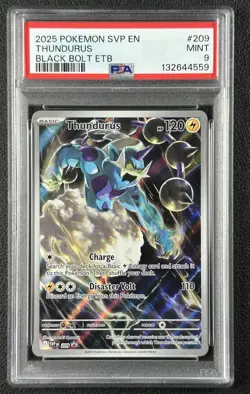 THUNDURUS PSA 9 2025 POKEMON SV BLACK STAR PROMOS - SVP EN #209 BLACK BOLT ETB - Image 1