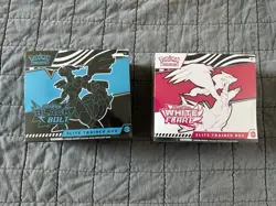 Pokemon TCG. White Flare and Black Bolt ETB’s Lot Of Two Factory Sealed - Image 1