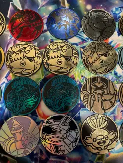 Pokemon TCG Coin Lot And Gold Jigglypuff - Image 3