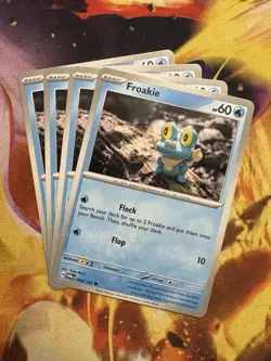 Pokemon TCG Froakie 056/167 Sv06: Twilight Masquerade Regular x4 - Image 1