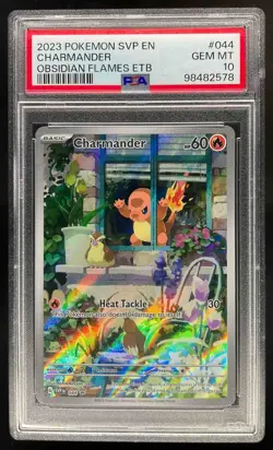 2023 Pokemon S&V Black Star Promos Charmander PSA 10 Gem Mint #044 - Image 1