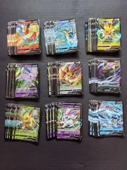 90 Lot Pokemon TCG S-Chinese with 9 different Eevee.ONE STAR Holo SE58 - Image 1