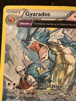 2015 Pokemon XY Ancient Origins Gyarados Holo 21/98 HP/DMG - Image 3