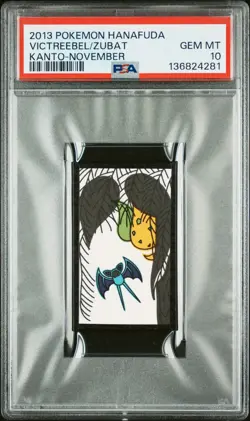 2013 POKEMON HANAFUDA KANTO NOVEMBER VICTREEBEL/ZUBAT PSA 10 - Image 1