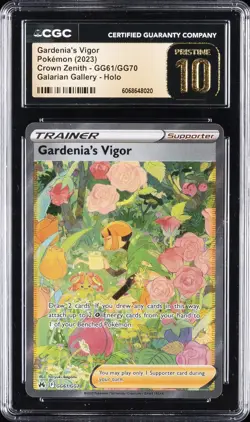 2023 POKEMON CROWN ZENITH GALARIAN GALLERY GARDENIA'S VIGOR CGC 10 PRISTINE - Image 1