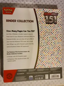 Pokemon TCG Scarlet & Violet Pokemon 151 Binder Collection New Factory Sealed - Image 4