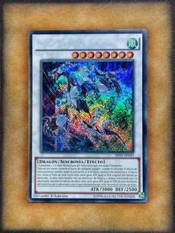 Yugioh Crystal Wing Synchro Dragon SHVI-EN049 MISPRINT ERROR NO NAME SPANISH NM - Image 1