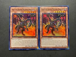 2x Red-Eyes Black Meteor Dragon | DUNE-EN095 | LP | Super Rare | YuGiOh! - Image 1