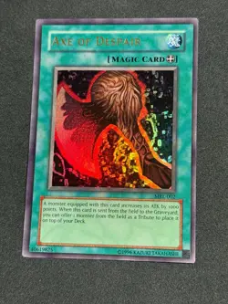 Yugioh Axe of Dispair MRL-002 Ultra Rare Original 2002 'MAGIC' Unlimited NM+ - Image 1