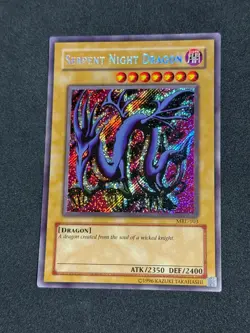 Yugioh Serpent Night Dragon MRL-103 Secret Rare Original 2002 NM - Image 1