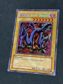 Yugioh Serpent Night Dragon MRL-103 Secret Rare Original 2002 NM - Image 3
