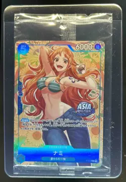 2025 One Piece Mini Tin Japanese Nami Asia Region Promo #P-112 - Image 1