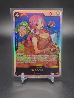 Rebecca One Piece TCG OP05-091 SR The Best Vol 2 PRB02 Reprint NM - Image 1