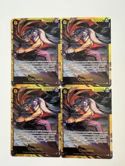 NM Full Playset (4x) Crocodile OP14-120 SEC The Azure Sea’s Seven English OPCG - Image 1
