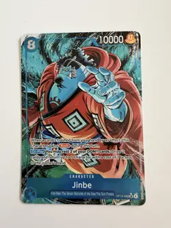 One Piece Jinbe Alt Art OP14-049 THE AZURE SEA'S SEVEN English NM - Image 1