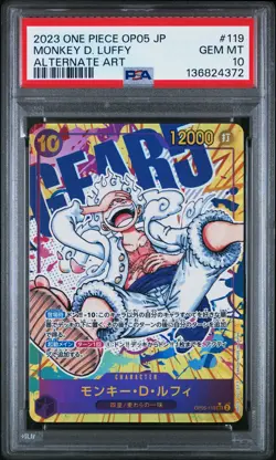 2023 ONE PIECE JPN OP05-AWAKENING OF THE NEW ERA #119 MONKEY D. LUFFY PSA 10 - Image 1