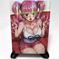 One Piece Perona Sexy Anime Waifu Girl Lewd Goddess Story Holo Paper Art Card - Image 1
