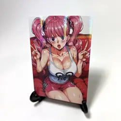 One Piece Perona Sexy Anime Waifu Girl Lewd Goddess Story Holo Paper Art Card - Image 2