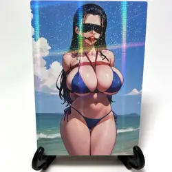 One Piece Nico Robin Sexy Bikini Anime Waifu Girl Lewd Goddess Story Art Card - Image 1