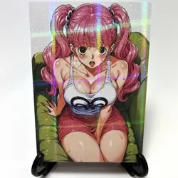 One Piece Perona Sexy Hot Anime Waifu Girl Doujin Lewd Goddess Story Art Card - Image 1