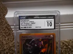 Forretress REVERSE HOLO cgc 10 GEM MINT EX Dragon 28/97 2003 psa card Pokemon - Image 2