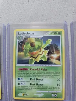 Warlord, Ludicolo, Mr.mime Lv53 Pokemon TCG Trading Cards, 3 Card Bundle + Extra - Image 3
