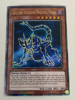 Yuigoh - Ido the Supreme Magical Force - 1st Edition QCR NM - Free Holo Card A - Image 1