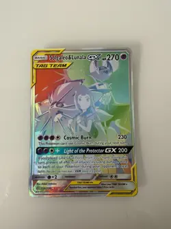 Pokemon TCG Solgaleo Lunala Tag Team GX Cosmic Eclipse Card 254/236 Secret NM/M - Image 1
