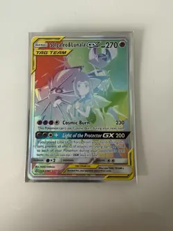 Pokemon TCG Solgaleo Lunala Tag Team GX Cosmic Eclipse Card 254/236 Secret NM/M - Image 3