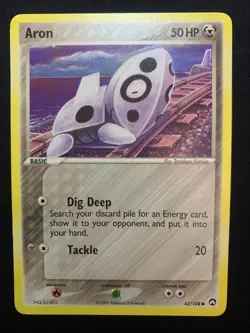 ARON - 42/108 - POWER KEEPERS - POKEMON CARD - LP - Image 1