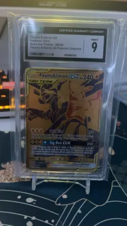 CGC 9 Pokemon TCG Pikachu & Zekrom GX SM248 Promo Card - Image 1