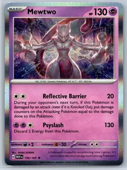 Mewtwo - Holo Rare - Scarlet Violet 151 150/165 Akira Egawa Pokemon Card NM - Image 1