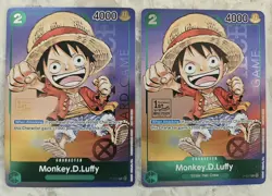 (2) Monkey D Luffy P-037 1st Anniversary Tournament STAMP Promo Holo 1Piece Card - Image 1