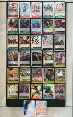 One Piece TCG English 32 R and SR card lot - Image 1