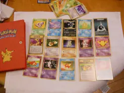 200 + VINTAGE POKEMON POCKET MONSTER CARDS 1996-1998 MINT CARD HOLDER L@@K - Image 1