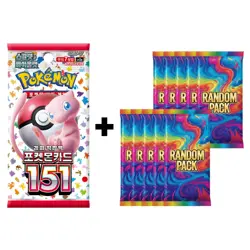 11x (Pokemon 151 + 10 Random) Pokemon Card TCG Booster Pack Lot Sealed Korean - Image 1