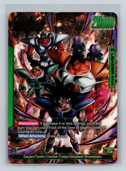 Turles FB08-049 Leader Alternate Art Saiyan's Pride Dragon Ball English Card - Image 1