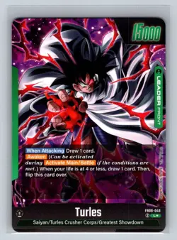 Turles FB08-049 Leader Alternate Art Saiyan's Pride Dragon Ball English Card - Image 2