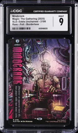 2025 MAGIC : THE GATHERING SLD : EDDIE UNCHAINED #2186 MINDCRANK CGC 9 - Image 1
