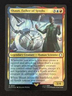 1x MTG Shaun, Father of Synths (Surge Foil) - Universes Beyond: Fallout (PIP) - Image 1