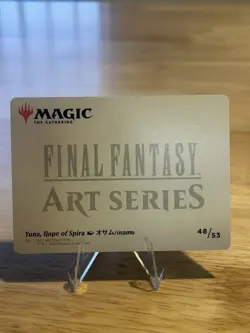 Mtg: Final Fantasy - Yuna, Hope Of Spira Gold Signature Stamped Art Series 48/53 - Image 2