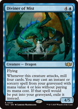 Diviner of Mist #20 | Near Mint | Tarkir: Dragonstorm Commander TDC | Magic MTG - Image 1