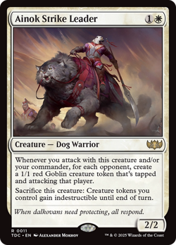 Ainok Strike Leader #11 | Near Mint | Tarkir Dragonstorm Commander TDC Magic MTG - Image 1
