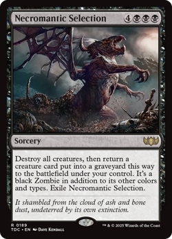 Necromantic Selection #189 | NM | Tarkir Dragonstorm Commander TDC Magic MTG - Image 1
